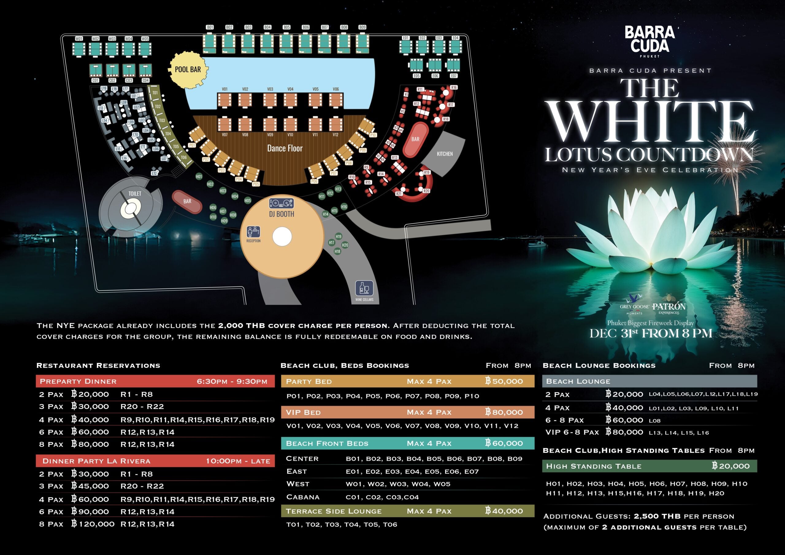 NYE: The White Lotus Countdown map